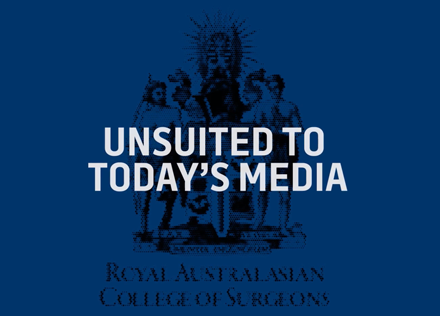 Watch the Royal Australasian College of Surgeons Re-brand video